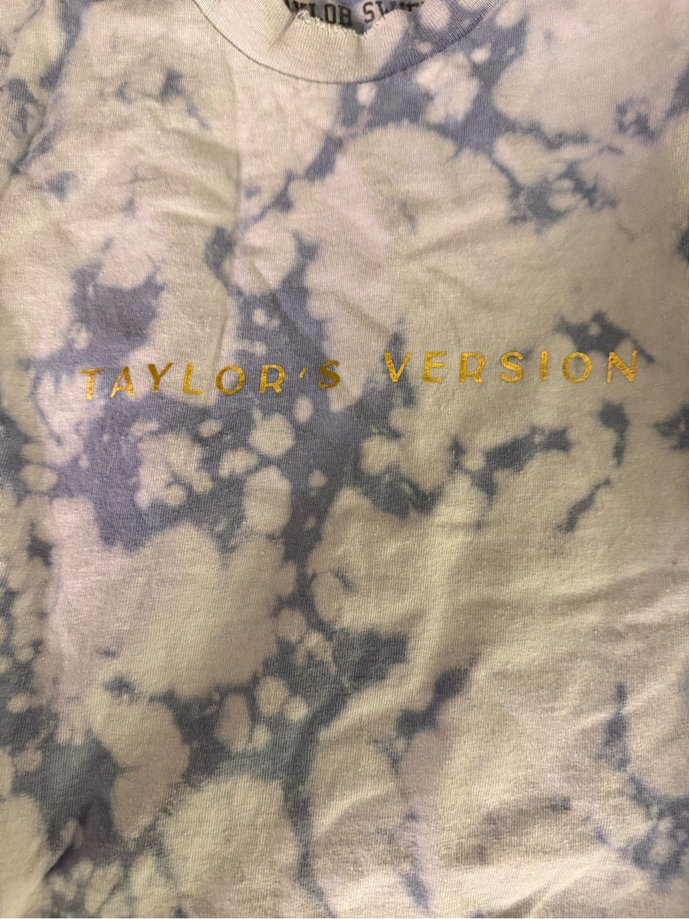 Official Taylor Swift (Taylor’s Version) Tie-Dye Tee with Gold Lettering - Picture 2 of 3